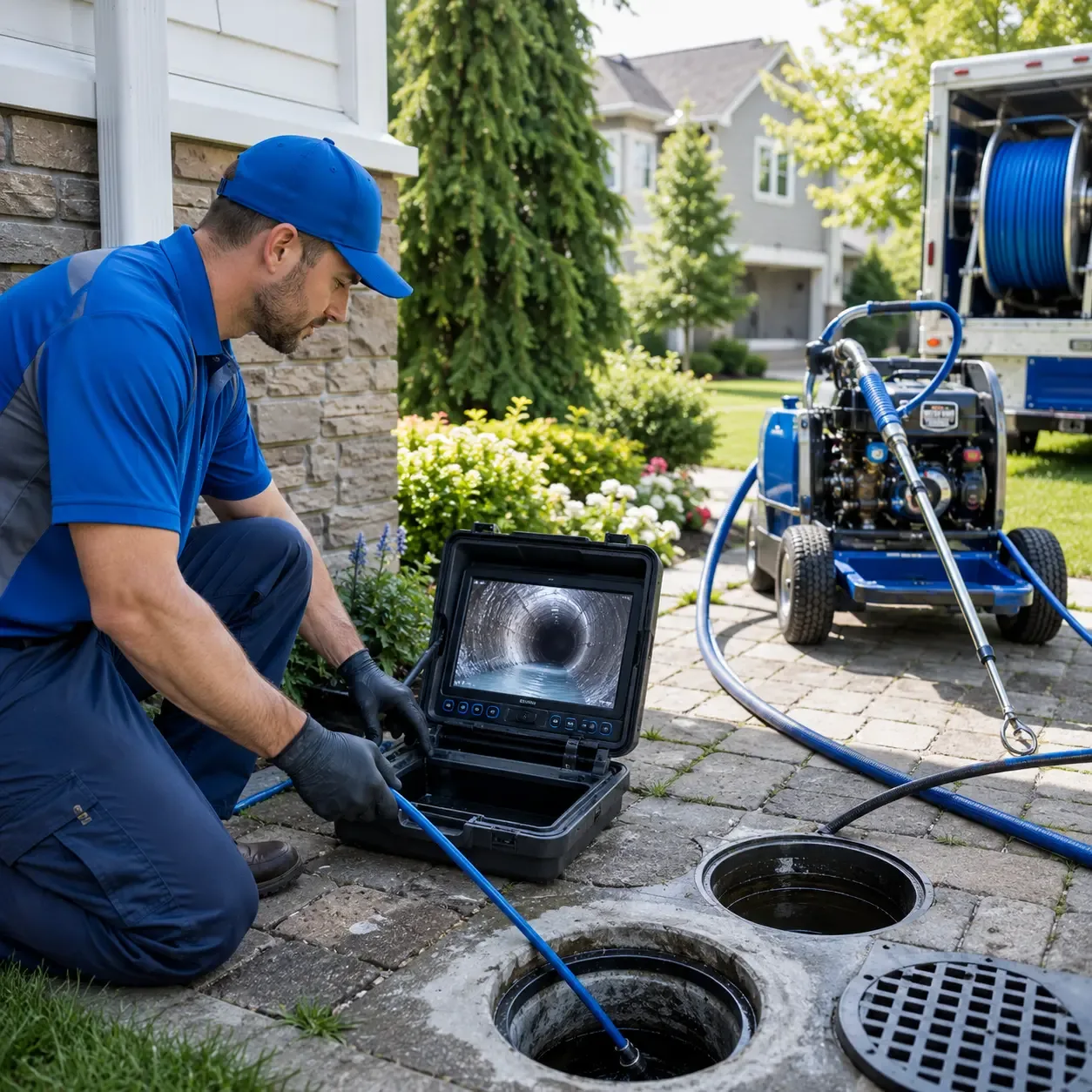 Outdoor drain cleaning professionals serving Andover, OH