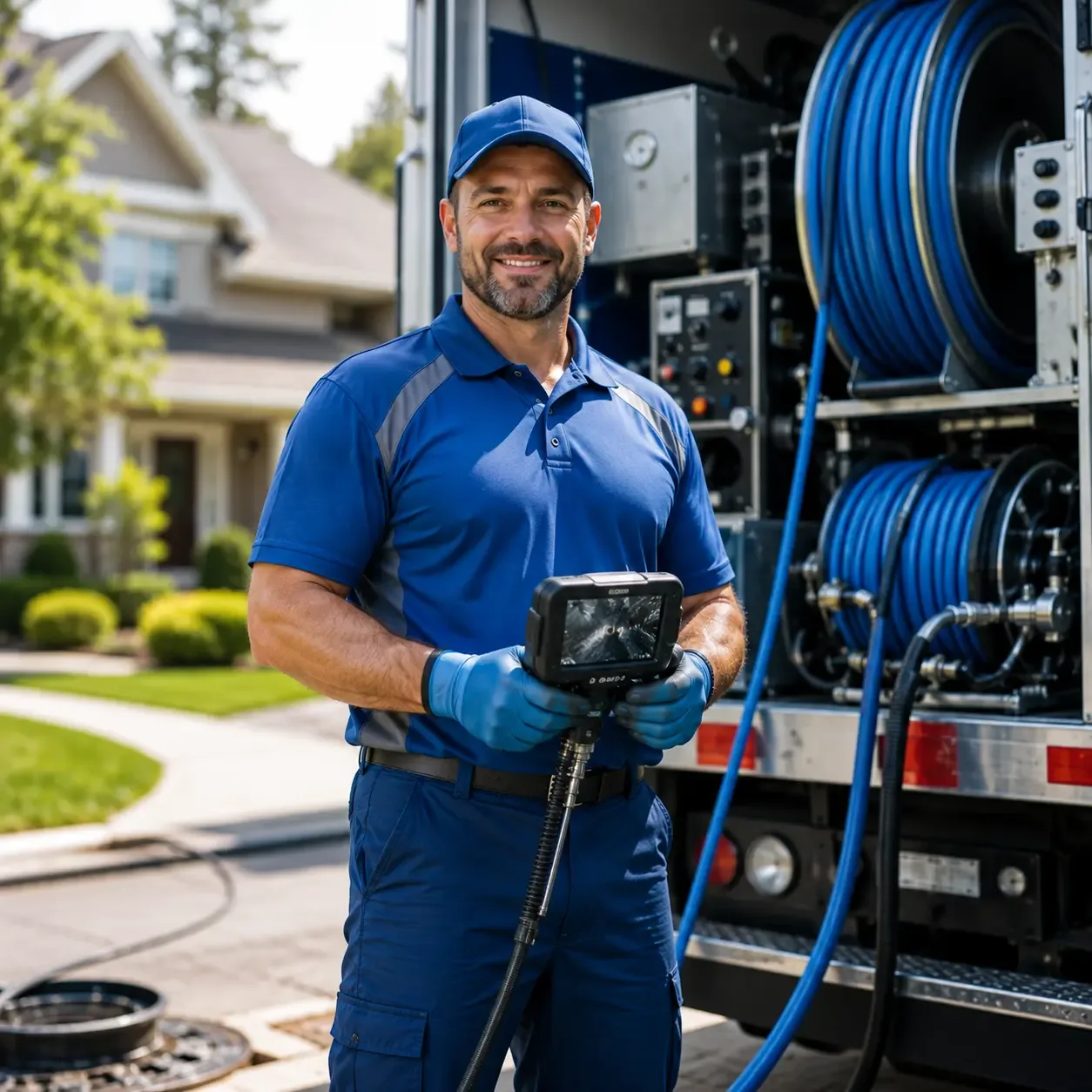 Local outdoor drain cleaning specialists in Andover, OH